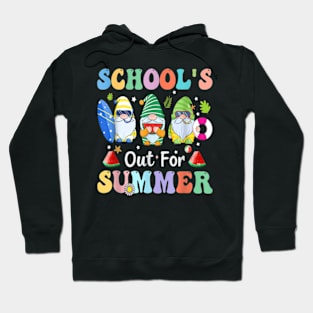 Schools Out For Summer Gnomes Teacher Last Day Of School T-Shirt Hoodie